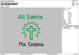 Santstext Embroidery File 6 sizes