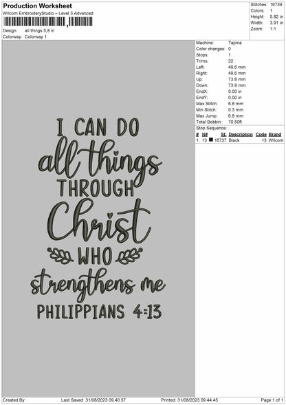 All Things Typography Embroidery File