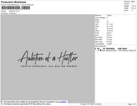 Ambition Embroidery File 4 size