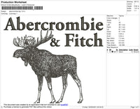 Abercrombie Big Size Embroidery File 4 size