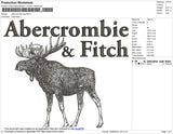 Abercrombie Big Size Embroidery File 4 size