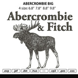 Abercrombie Big Size Embroidery File 4 size