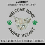 Ambretext Embroidery File 6 sizes