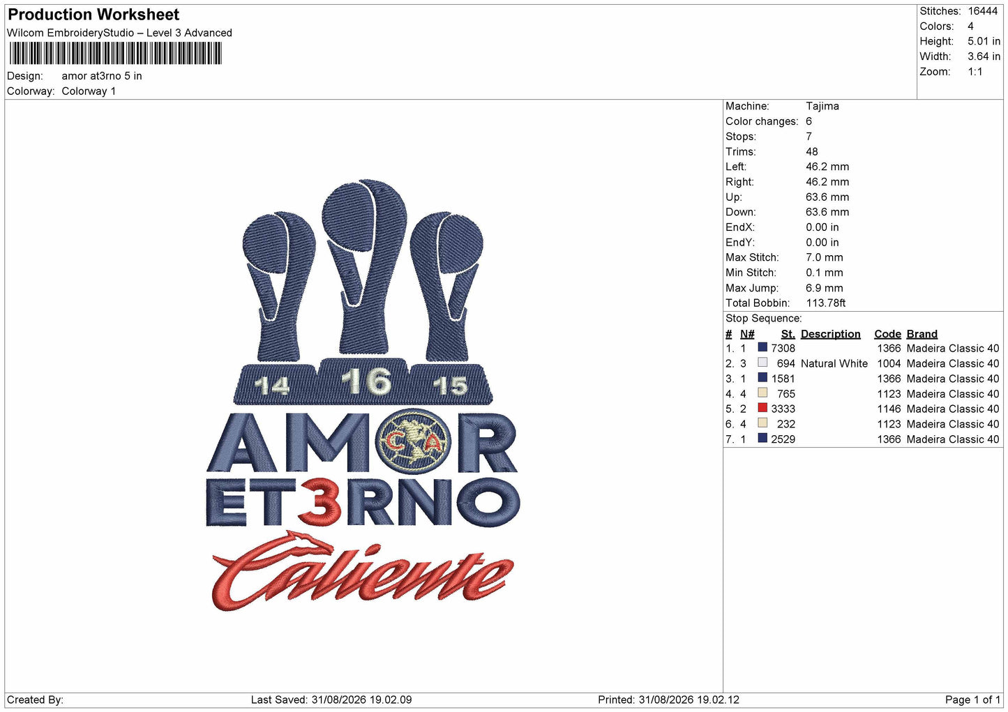 Amor Text 3108 Embroidery Machine Design File 6 sizes
