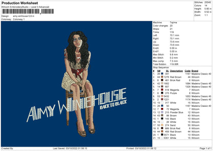 Amy House Embroidery File 6 sizes