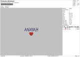 Anayah Embroidery File 6 sizes