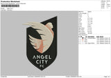 Angel City Embroidery File 4 size