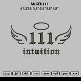 Angel111 Embroidery File 6 sizes