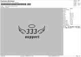 Angel333 Embroidery File 6 sizes