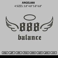 Angel888 Embroidery File 6 sizes