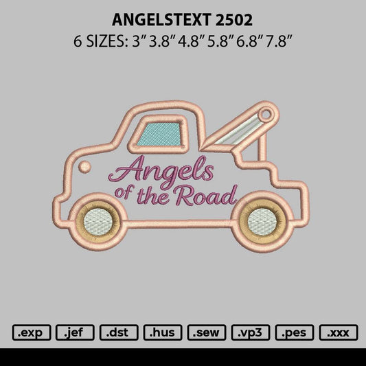 Angelstext 2502 Embroidery File 6 sizes