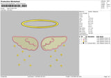 Angel Wings Embroidery File 6 sizes