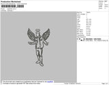 Angel Man Outline Embroidery File 4 size