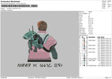 Animation Character Embroidery File 4 sizes