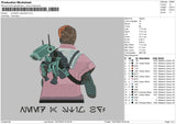 Animation Character Embroidery File 4 sizes