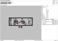 Anime001 Embroidery File 6 sizes