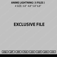 Anime Lightning Embroidery 5 Files