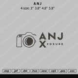 ANJ Embroidery File 4 size