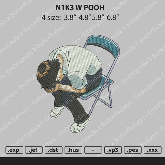 Anime 004 Embroidery File 4 size