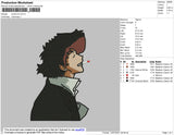 Anime Rev Fill Embroidery File 4 size