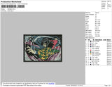 Anime 07 Embroidery File 4 size