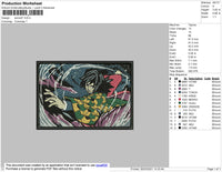 Anime 07 Embroidery File 4 size