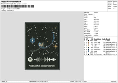 Another Uni Embroidery File 6 sizes