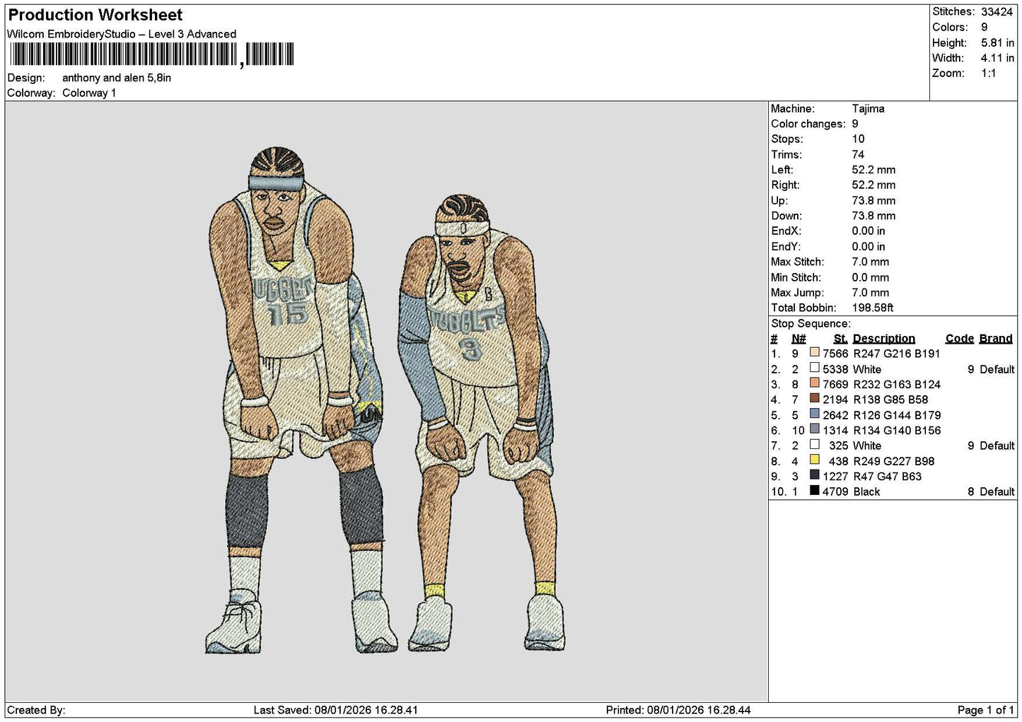 Players 0801 Embroidery File 6 sizes