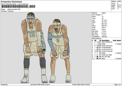 Players 0801 Embroidery File 6 sizes