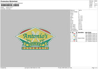 Antonio Embroidery File 4 size