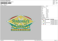 Antonio Embroidery File 4 size