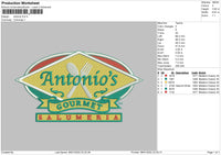 Antonio Embroidery File 4 size