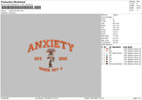 Anxiety 21 15 Embroidery 2 Files