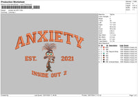 Anxiety 21 15 Embroidery 2 Files