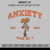 Anxiety 19 Embroidery File 6 sizes