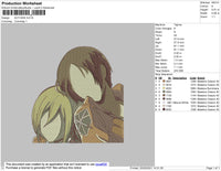 AOT SNK Embroidery File 4 size