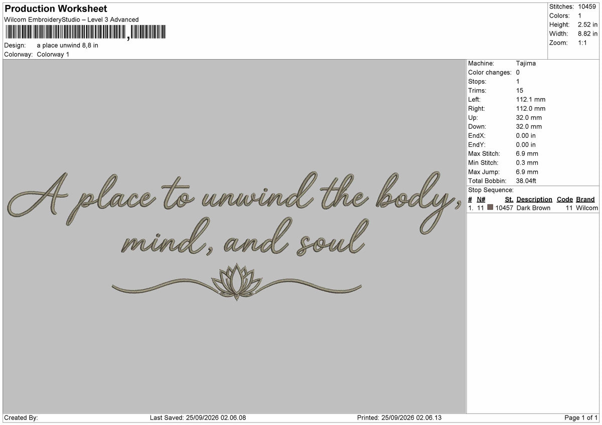 Place Text 2509 Embroidery Machine Design File 6 sizes