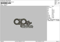 Ap Text Embroidery File 6 sizes