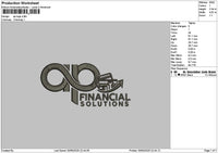 Ap Text Embroidery File 6 sizes