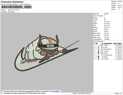 Appa Chunin Embroidery File 4 size