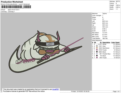 Appa Chunin Embroidery File 4 size