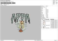 Appa Cloud V2 Embroidery File 5 sizes