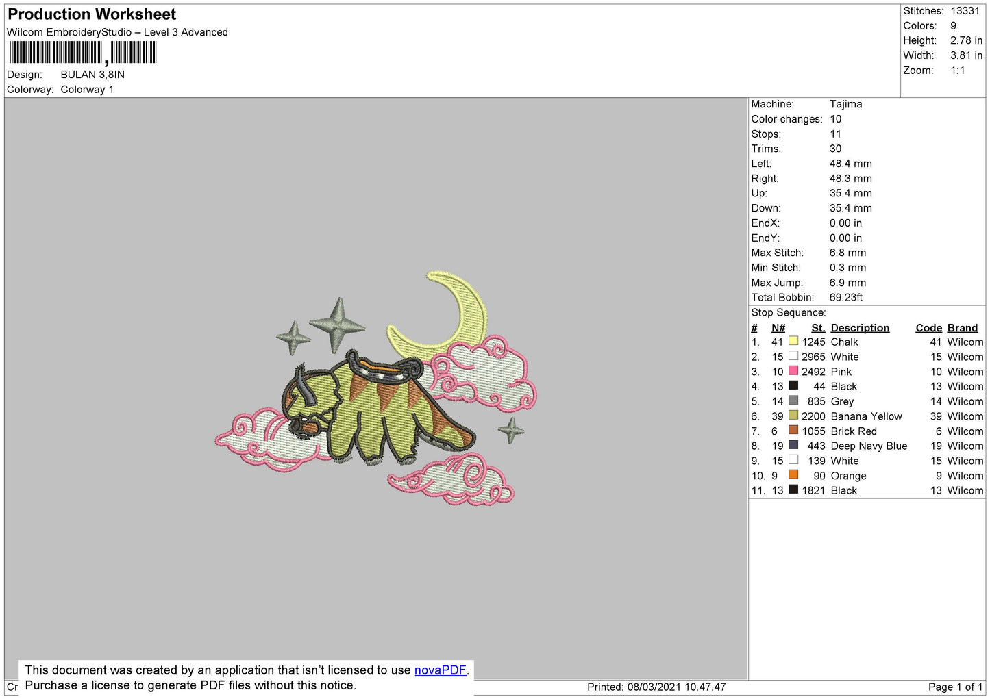 Appa Moon v2 ( The Legend of Aang )