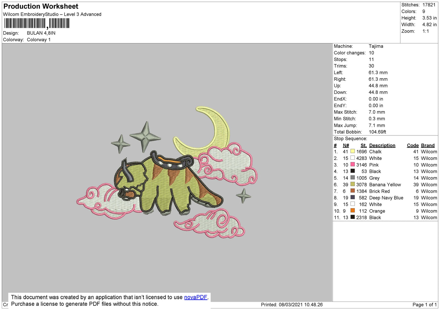 Appa Moon v2 ( The Legend of Aang )
