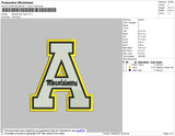 Appalachian Logo Embroidery File 4 size