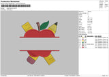 Apple Ruller Embroidery File 6 sizes