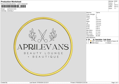 Beautycircle01 Embroidery File 6 sizes