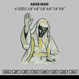 Arab Man Embroidery File 6 sizes