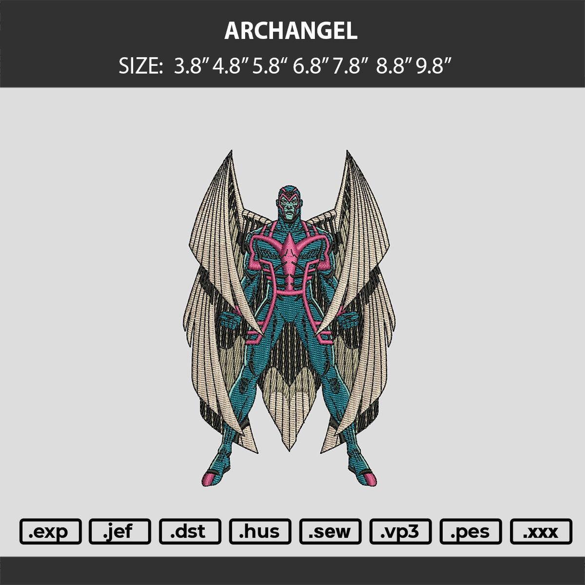 Archangel Embroidery Machine Design Files