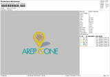 Arep Embroidery File 6 sizes